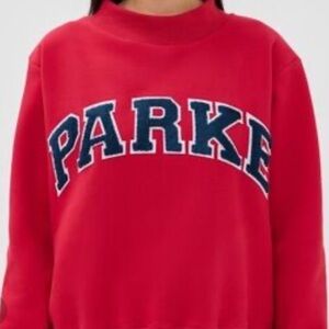 Parke Women's Bold Red Crew Neck Sweater L/XL